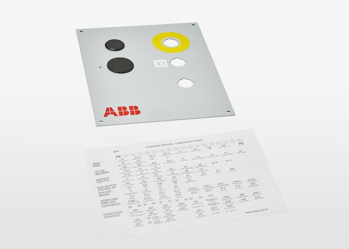ABB機器人配件 ABB配件原廠型號 3HAC038693-003 Panel plate asm