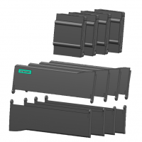 SIMATIC S7-1200，備件 正面翻蓋 CPU 1214 （CPU 1214 頂部正面翻蓋 /前面翻蓋下/信號 機載蓋板） 每個 4 件