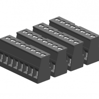 SIMATIC S7-1200，備件 鍍鋅輸入/輸出接線盒 CPU 1211C/1212C 輸出側 （4 件每件含 8 螺釘）