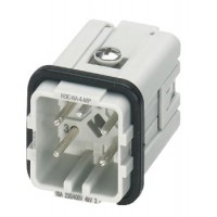 魏德米勒 固定回路插芯 HA系列 - 16A、250V、3 - 48 針 訂貨號 2985430000 / HDC HA 4 MP