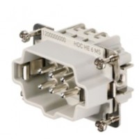 魏德米勒 固定回路插芯 HE 系列 - 16A、500V、6 - 48 針 訂貨號 1200000000 / 重載HDC HE 6 MS
