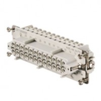 魏德米勒 固定回路插芯 HE 系列 - 16A、500V、6 - 48 針 訂貨號 1211300000 / 重載HDC HE 24 FS