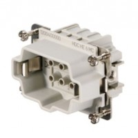 魏德米勒 固定回路插芯 HE 系列 - 16A、500V、6 - 48 針 訂貨號 1200400000 / 重載HDC HE 6 MC