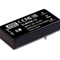 meanwell明緯  5W DC-DC穩(wěn)壓雙組輸出轉(zhuǎn)換器      DLW05B-05