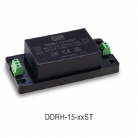 meanwell明緯  15W高可靠150~1500Vdc超寬輸入DC-DC轉換器      DDRH-15系列