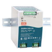 meanwell明緯  240W 高信賴250~1500Vdc 超寬輸入導軌型DC-DC轉換器      DDRH-240-32